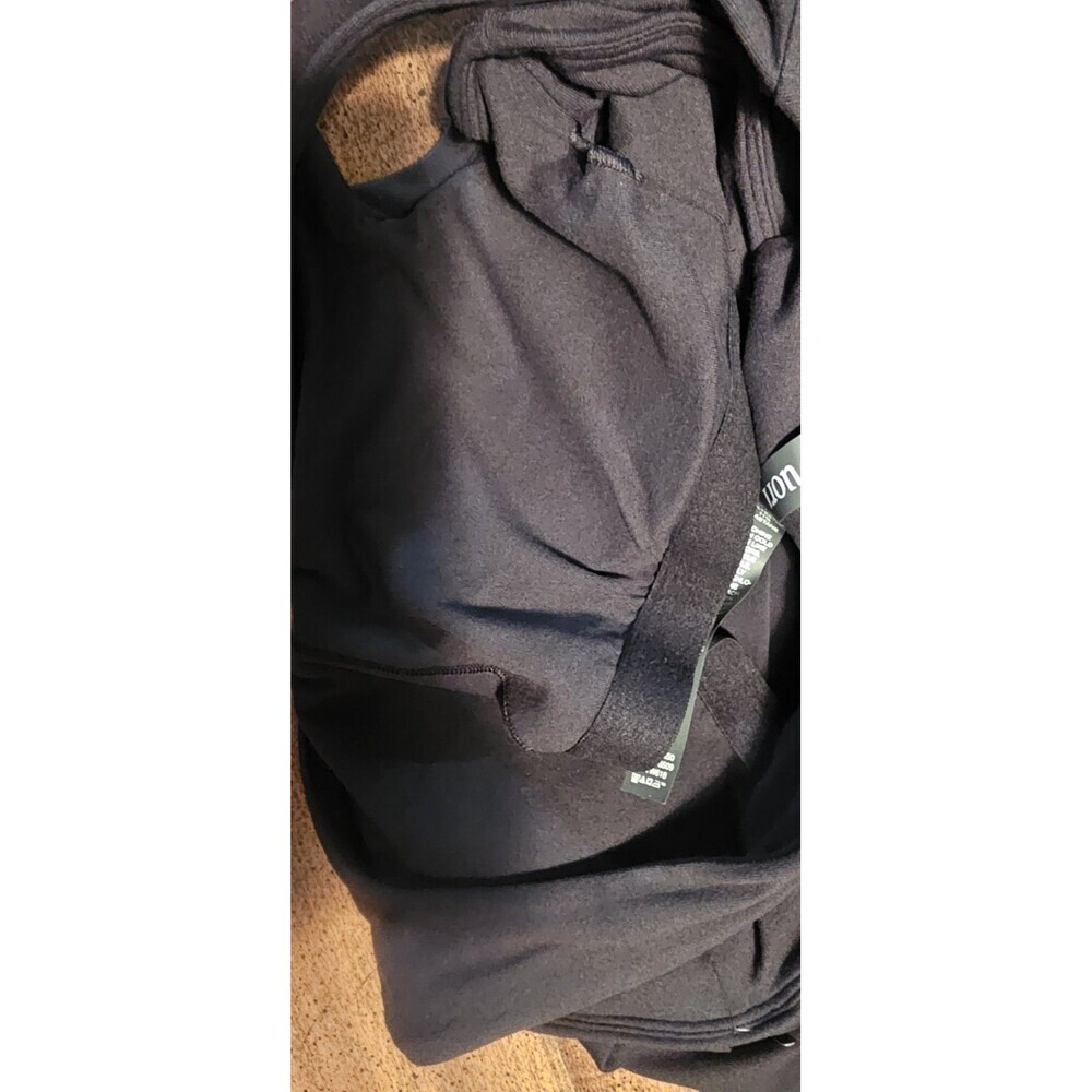 Vuori Halo Racerback Essential Tank Midi Dress Women’s L Black Built In Bra - Picture 8 of 14